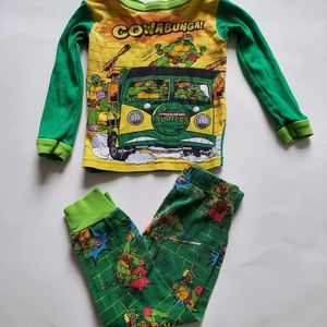 Toddler 3T set of mutant ninja turtles pajama